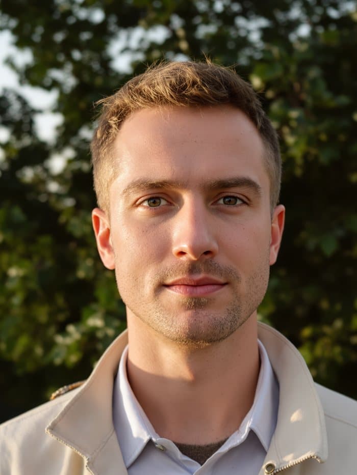 Przykładowy portret AI w stylu Naturalny / Outdoor